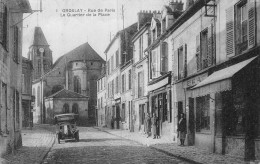 P-24-Mi-Is-1351 : GROSLAY. RUE DE PARIS. QUARTIER DE LA PLACE. AUTOMOBILE - Groslay