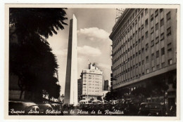 BUENOS AIRES - OBELISCO EN LA PLAZA DE LA REPUBLICA - Storia Postale - Vedi Retro - Formato Piccolo - Argentina