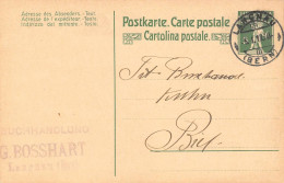 Langnau G. Bosshardt   Buchhandlung  Firmen Gewerbestempel Besonderheiten - Stamped Stationery