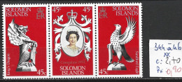 SALOMON 344 à 46 ** Côte 2.75 € - Salomonseilanden (...-1978)