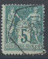 Lot N°83265   N°75, Oblitéré Cachet à Date Hexagonal Du DOUBS - 1876-1898 Sage (Tipo II)