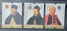 2022 - Portugal - MNH - Archbishops Of Braga - 6th Group - 3 Stamps + Block Of 1 Stamp - Nuevos