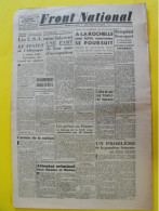 Journal Front National N° 237 Du 19 Mai 1945. La Rochelle Nazis Miliciens épuration Scapini Bousquet Lheureux Japon - Guerra 1939-45