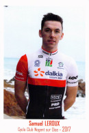 Cyclisme, Samuel Leroux - Cycling