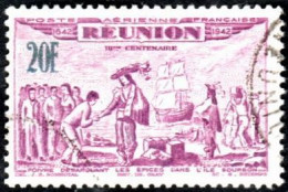 Réunion Obl. N° PA 23 - Tricentenaire Du Rattachement Le 20f Violet - Airmail