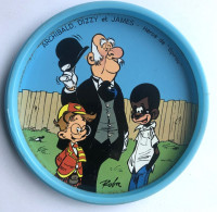 COUVERCLE De BOITE TONIMALT - Archibald Dizzy Et James Années 60 - La Ribanbelle Roba - Héros De Spirou - Objets Publicitaires