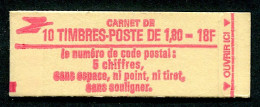 Carnet N° 2220-C5 - Liberté1F80 Rouge (10 Timbres) - Modernos : 1959-…