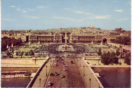 (75). Paris. 955 Ed EC & Ed Chantal N° 550. Place De L'opéra & Pl Concorde 1955 & 121 Hotel Ville & Hotel Ville - Places, Squares