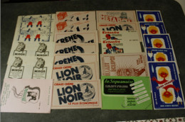 Lot De 23 Buvards Très Bon état "Lion Noir, Cif, Miror, Electricité De France.." - Produits Ménagers