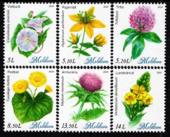 Moldova - 2024 - Wild Flowers - Mint Definitive Stamp Set - Moldova