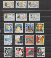 1988 N°2517 à 2522 Navigateurs Et N°2503 à 2514 La Communication Oblitérés (lot 254) - Gebruikt