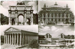 (75) Paris.  N° 3.173. 4 Vues. Oblit Bar Le Duc 1956 & St Eustache & Place De La Bourse & 45-711 - Andere Monumenten, Gebouwen