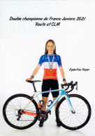 Cyclisme, Eglantine Rayer - Radsport