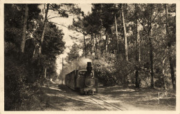 De Royan à St Palais Sur Mer * Le Train Dans La Forêt * Locomotive Machine Ligne Chemin De Fer - Royan