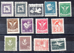 Bulgaria Serie Aéreo Nº Yvert 37/49 * - Airmail