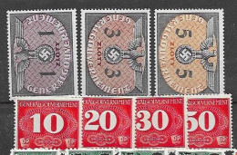 Generalgouvernement Mh * 1940 Service Stamps 1940 - Occupazione 1938 – 45