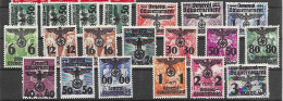 Generalgouvernement Mh * Service Stamps Lot 1940 (over 50 Euros Including Michel 37 Already 18 Euros) - Ocupación 1938 – 45