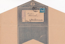 LETTRE. BELLE FORME. 28 FEV 21. DIJON.  POUR MONTSEVEROUX ISERE         /  2 - 1921-1960: Période Moderne