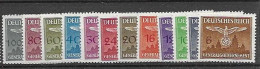 Generalgouvernement Mh * Service Stamps Set 1943 (40Gr With Thin Aminci) - Ocupación 1938 – 45