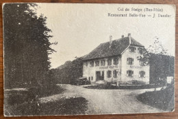 Col De Steige - Restaurant Belle-vue - J Dansler - Circulé Le 14 / 8 / 1934 - Autres & Non Classés