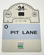 Sport Automobile. 24 Heures De Francorchamps. Badge. Laissez-passer. Pit Lane - Car Racing - F1