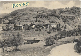 Piemonte-cuneo-marmora Veduta Anni 50 Case Di Marmora Via D'ingresso Al Paese Auto Epoca Animata - Autres & Non Classés