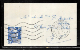 K194 - MARIANNE DE GANDON SUR LETTRE MIGNONETTE  DE THIONVILLE DU 19/07/51 - 1921-1960: Moderne