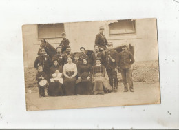 LA CHAPELLE LA REINE (SEINE ET MARNE) CARTE PHOTO AVEC MILITAIRES 1911 - Other & Unclassified