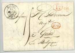 Diusse Garlin Pyrénées 1841 Pour Gand Belgique - 1801-1848: Precursori XIX