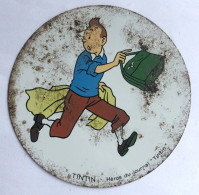 Plaque D'un COUVERCLE De BOITE TONIMALT - Tintin Années 60 - Héros Journal Tintin - Objetos Publicitarios