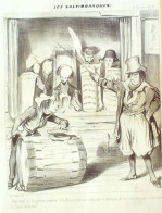 Litho Daumier Honoré Les Saltimbanques Panche 2 Signée 1838 - Stiche & Gravuren