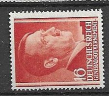 Generalgouvernement Mnh ** 1941 - Occupazione 1938 – 45