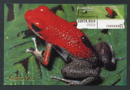 COSTA RICA - Carte Maximum Card - ATM - Rana Roja Venenosa / Poison Dart Frog / Dendrobates Granuliferus - Costa Rica