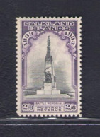 1933 Falkland Stanley Gibbons N. 135 - 2s.6d. Black And Violet - MLH* - Otros & Sin Clasificación