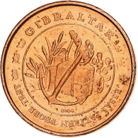 Gibraltar, Euro Cent, Fantasy Euro Patterns, Essai-Trial, BE, 2004, Cuivre, FDC - Essais Privés / Non-officiels