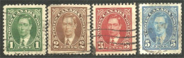 951 Canada 1937 King Roi George VI Mufti Issue 4 Timbres Stamps (484a) - Usati