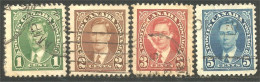 951 Canada 1937 King Roi George VI Mufti Issue 4 Timbres Stamps (484b) - Gebraucht