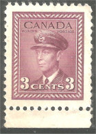 951 Canada 1942 #252 Roi King George VI 3c Rose Violet War Issue MNH ** Neuf SC (450c) - Ongebruikt
