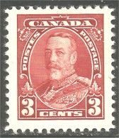 951 Canada 1935 #219 Roi King George V Pictorial Issue 3c Red Rouge MH * Neuf (436b) - Neufs