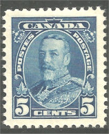 951 Canada 1935 #221 Roi King George V Pictorial Issue 5c Bleu Blue MH * Neuf VF (438) - Nuevos