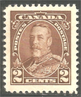 951 Canada 1935 #218 Roi King George V Pictorial Issue 2c Brun Brown MH * Neuf (435) - Neufs