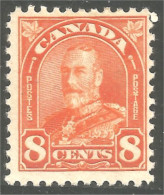 951 Canada 1930 #172 Roi King George V Arch Leaf Issue 8c Orange MH * Neuf (430) - Nuevos