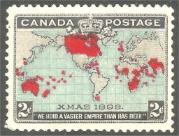 951 Canada 1898 #86b Imperial Penny Postage Deep Blue Christmas Noel MH * Neuf CV $75.00 VF (409) - Ungebraucht