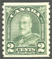 951 Canada 1930 George V ARCH/LEAF 1c Vert Green Coil Roulette TB VF MH * Neuf (356) - Unused Stamps