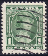 951 Canada 1935 Princess Elizabeth (272) - Used Stamps
