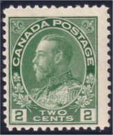 951 Canada 1922 George V Admiral 2c Vert Green MNH ** Neuf SC (231) - Ungebraucht