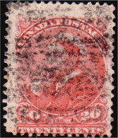 951 Canada 1893 20c Vermilion Queen Victoria Sc #46 CV $100 (181) - Usados