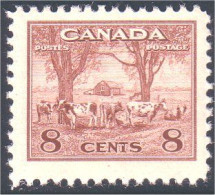 951 Canada 1942 War Issue Farm Scene Ferme Vache Cow Bull Vaca Kuh Vacca MNH ** Neuf SC (127) - Landwirtschaft