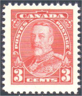 951 Canada 1935 George V Pictorial Issue 3c Carmine MNH ** Neuf SC (107) - Ongebruikt