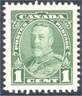 951 Canada 1935 George V Pictorial Issue 1c Vert Green MNH ** Neuf SC (105) - Nuevos